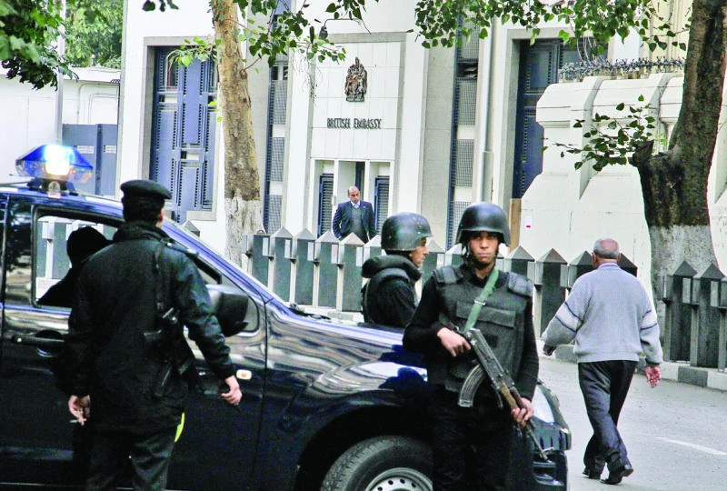 British Embassy in Cairo reopens to the public