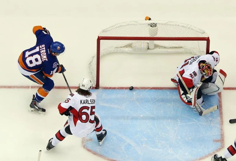 Hickey’s OT winner lifts Islanders over Senators