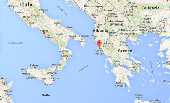 Ferry ordered evacuated after fire off Greek island