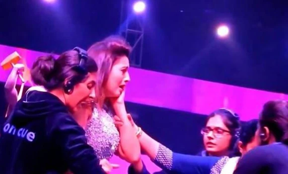 Gauhar slapped for wearing short dress