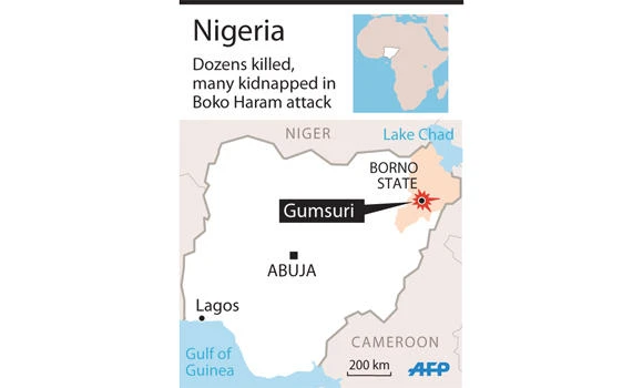Boko Haram kidnaps 185, kills 32