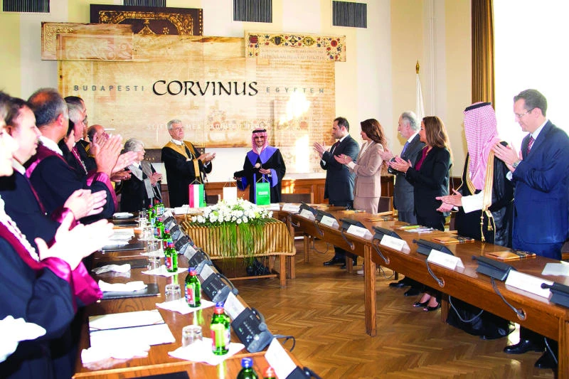 Corvinus University honors Prince Alwaleed