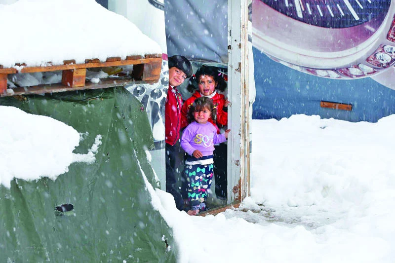 Snowstorm batters Mideast