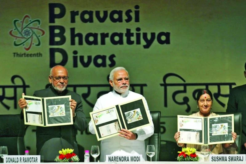 Modi urges NRIs to help build homeland