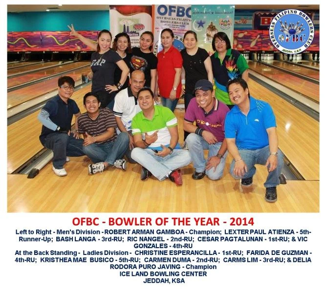 Gamboa, Javing crowned OFBC Bowlers of the Year 2014