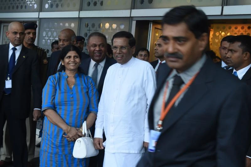 Sri Lanka president arrives in India on first foreign trip