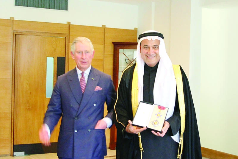 Prince Charles presents knighthood to Mohammed Abdul Latif Jameel