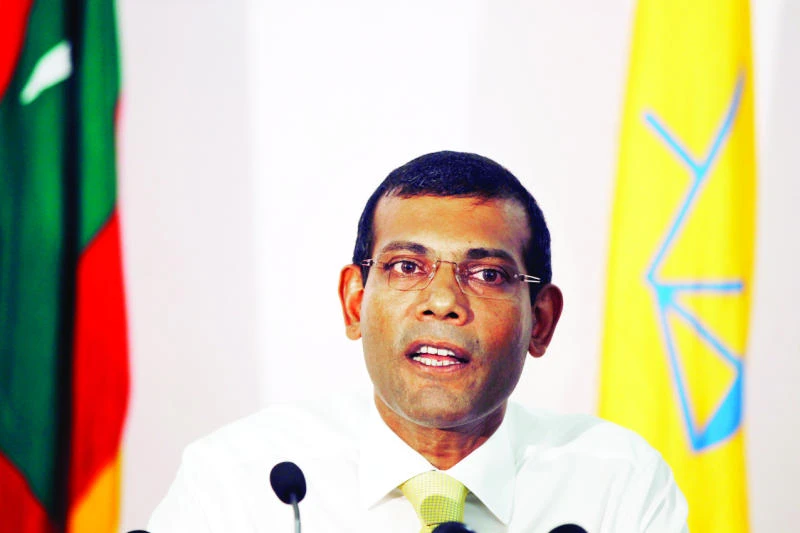 Ex-Maldives president held on terror charges, clashes erupt