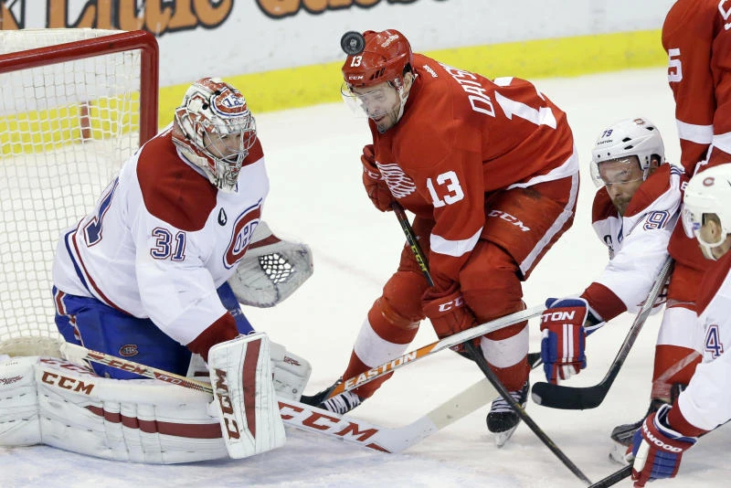 Canadiens win at Detroit to take over East lead