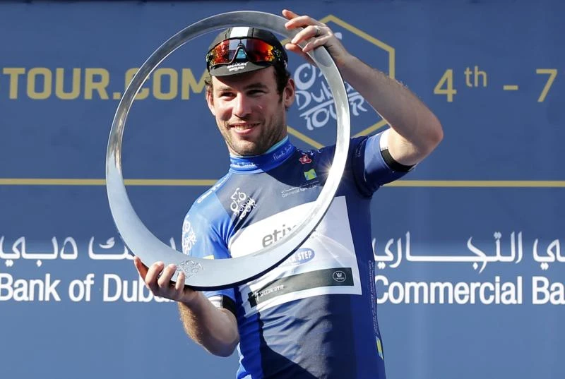 Cavendish over the moon after winning Tour of Dubai
