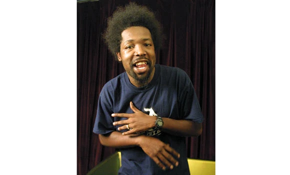 Rapper Afroman punches female fan on stage