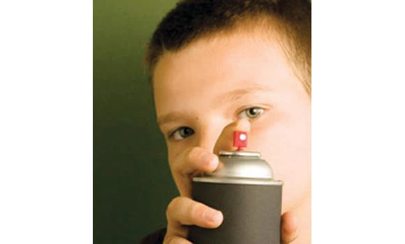 Watch out parents, children abusing clothes spray