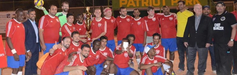 US team Inter-Embassy Soccer Tournament champion