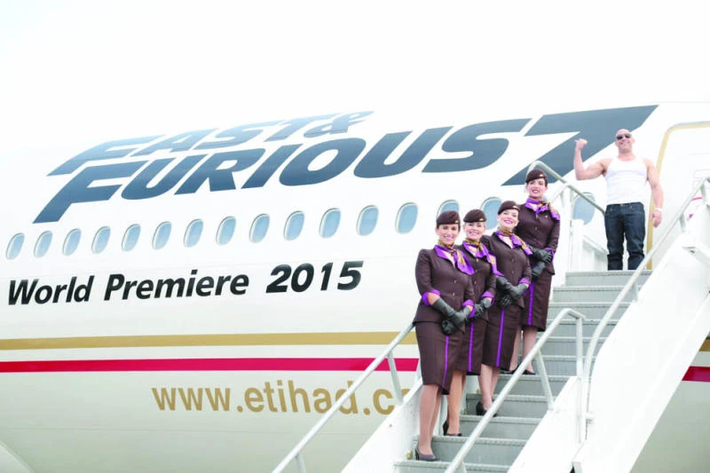 Etihad Airways, Universal Pictures unveil new fast plane