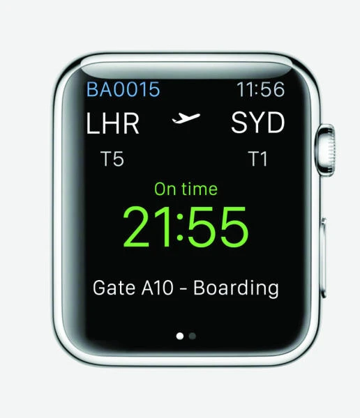 BA app set to be first on new Apple Watch