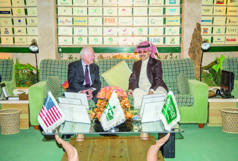 Jimmy Carter commends Alwaleed’s global role