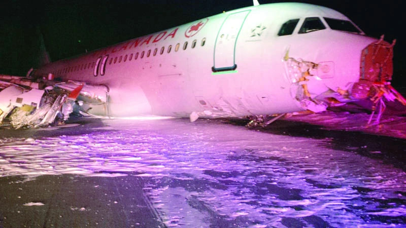 Air Canada plane skids off Halifax runway, 23 injured