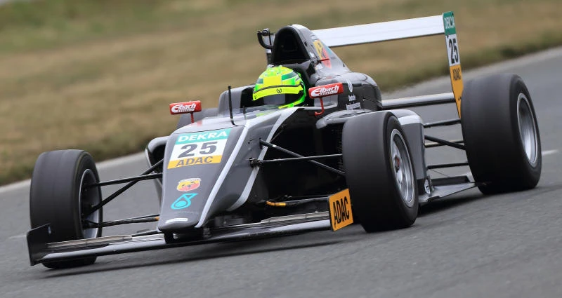 Schumacher’s son tests Formula 4 car