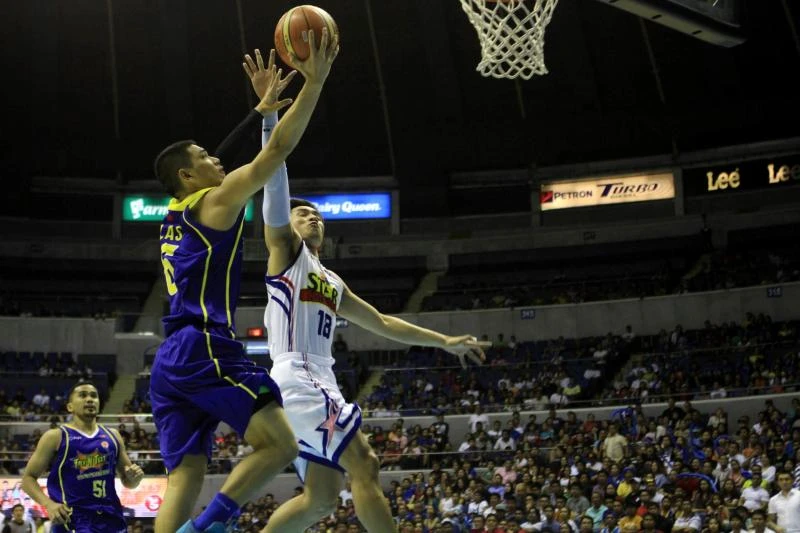 Talk 'N Text pounds Purefoods 93-77 to level series