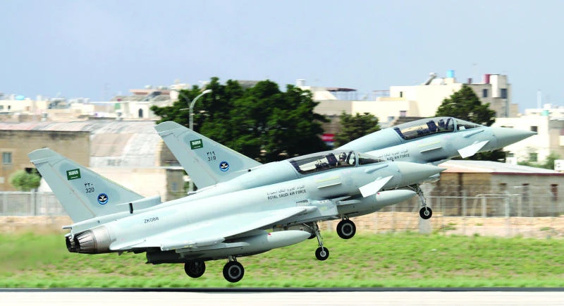 Typhoons execute precision bombing