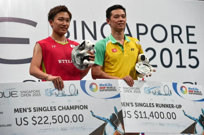 Japanese Momota in historic Superseries victory at Singapore Open