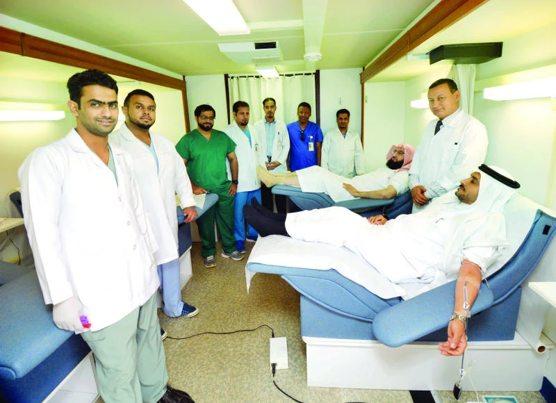 Shoura members donate blood for the sick