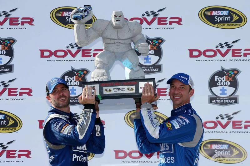 Johnson makes history with 10th victory at Dover