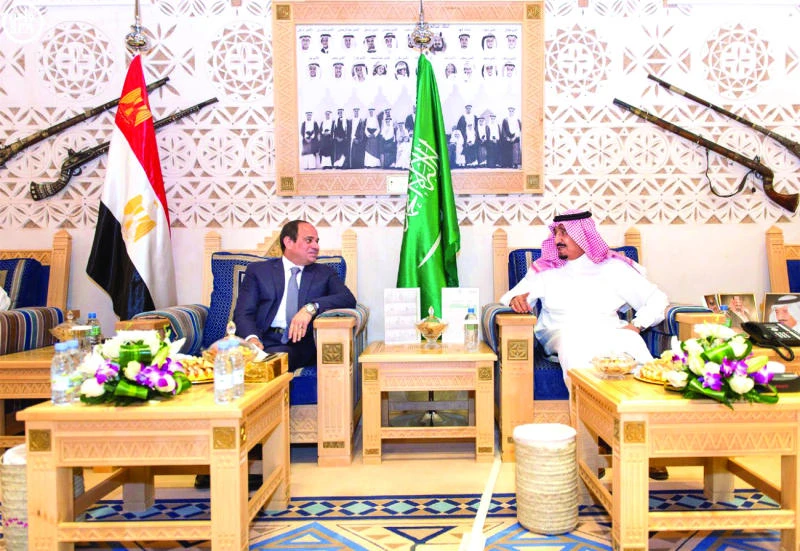 King, El-Sissi focus on regional peace