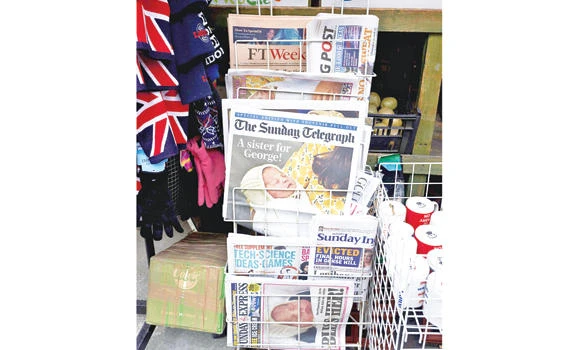 Press goes gaga over baby princess