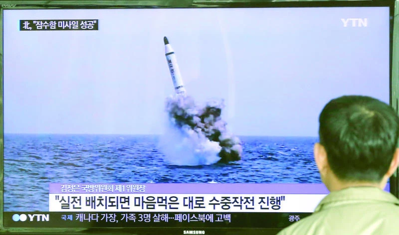 North Korea tests ballistic missile from submarine