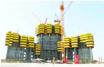 KONE begins installation activities at Kingdom Tower construction site