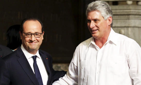 Hollande first French president to visit Cuba