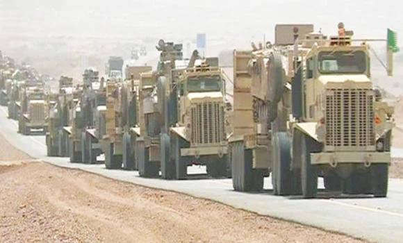 Strike force at Yemen border