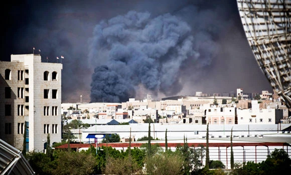 Coalition destroys rebel arms depot