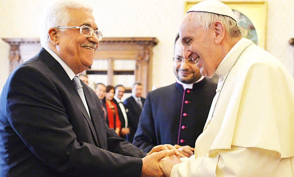Pope calls Abbas ‘angel of peace’
