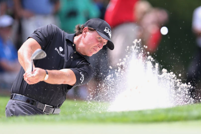 McIlroy, Mickelson chasing Simpson and Streb at Wells Fargo