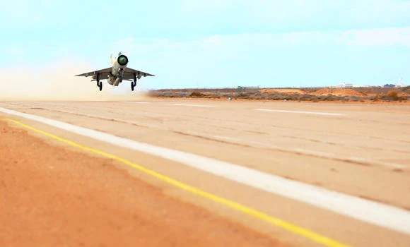 Libyan warplanes attack ship near port
