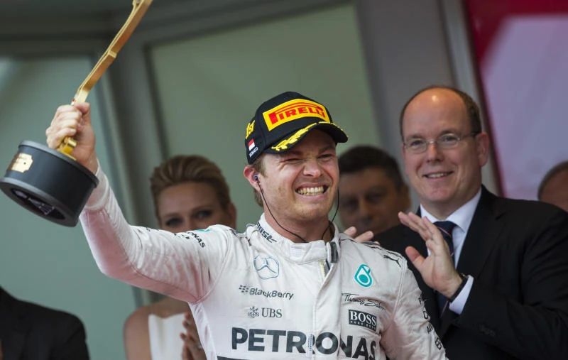 Rosberg roars to Monaco hat trick after Mercedes gaffe