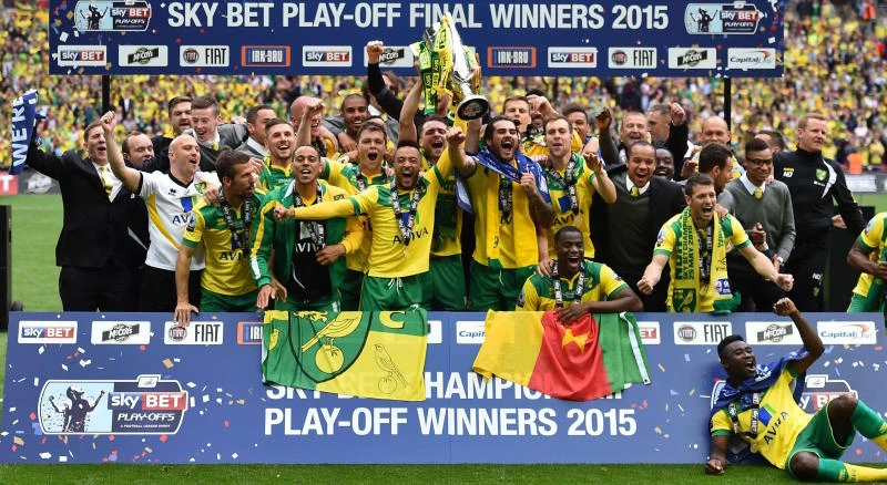 Norwich back in Premier League after winning playoff final