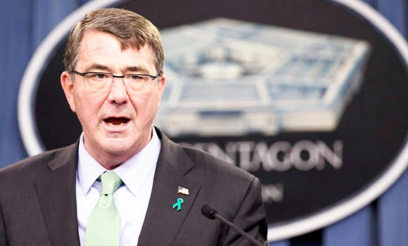 Pentagon chief urges end to island-building in S. China Sea