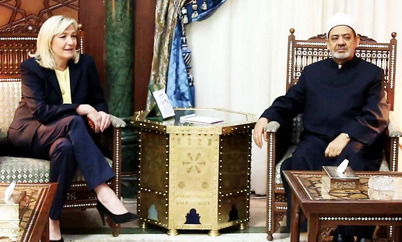 Controversial French leader tries to polish image in Egypt