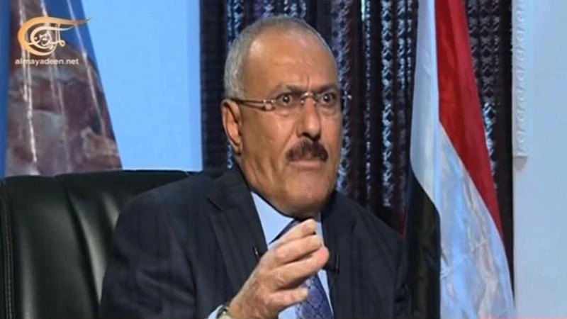 Airstrikes target Saleh’s house