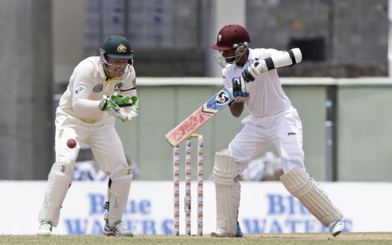 Battling Windies lead Australia by 19 runs