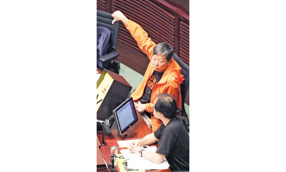 HK lawmakers reject ‘fake’ electoral reform package