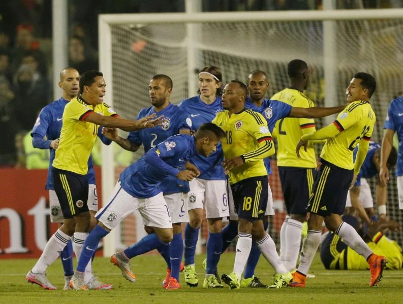 Neymar awaits Copa fate after Brazil crashes to Colombia