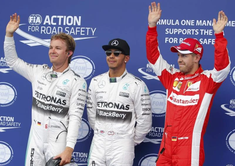 Hamilton survives spin to take 45th pole