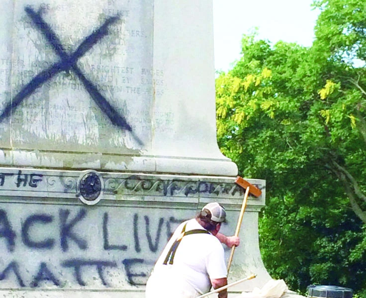 Confederate monuments in US defaced by vandals