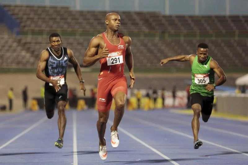 Powell in command; Bolt out of 100m picture
