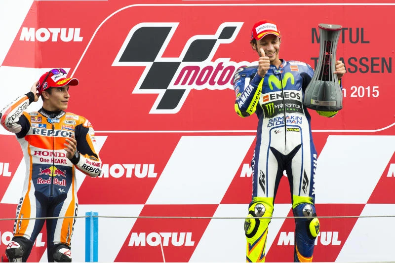 Rossi foils Marquez to win Dutch MotoGP