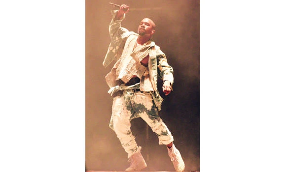 Kanye soars at Glastonbury